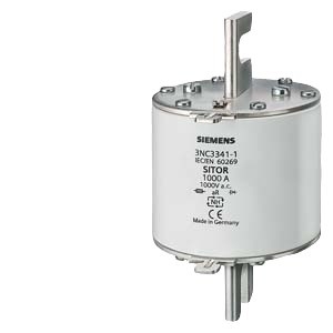3NC33361U 3NC33371U 3NC33381U 3NC33401U 3NC33411U 3NC33421U 3NC33431U 3NC fusibile 1250A 800V AC aR dimensione NH3
