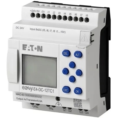 Relai di controllo EASY-E4-AC-12RCX1 8DI4RO 100-240V AC/DC Tastiera Ethernet terminale a vite