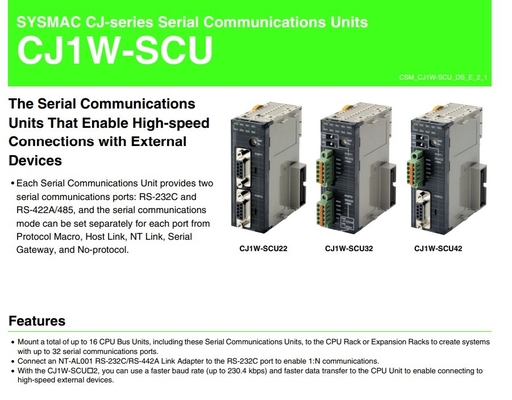 Aggiornare il proprio business con il modulo dell'unità di interfaccia di comunicazione CJ1W-SCU21-V1