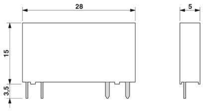 2966595 Relai a stato solido in miniatura OPT-24DC/24DC/2 per applicazioni su piccola scala