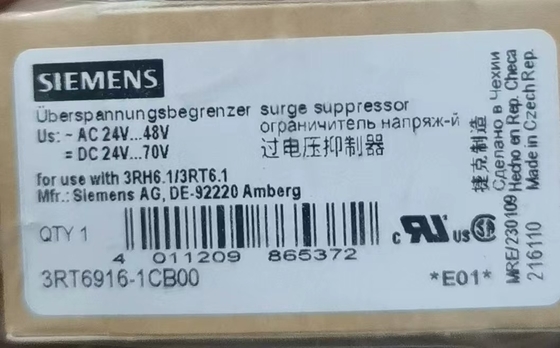 Altri soppressori della corrente di sovratensione del circuito principale PLC 3RT6916-1BB00