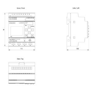 6ED1052-1MD08-0BA1 PLC LOGO Modulo di base con visualizzazione caratteristiche e funzioni avanzate