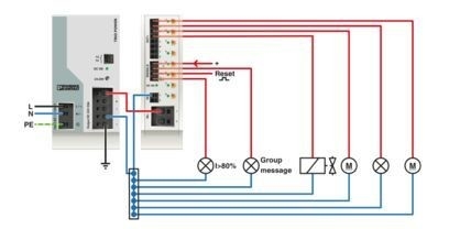 NO-R CBM E8 24DC/0.5-10A Interruttore elettronico con corrente regolabile 0,5-10A