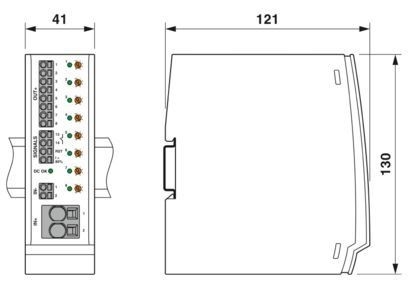 NO-R CBM E8 24DC/0.5-10A Interruttore elettronico con corrente regolabile 0,5-10A