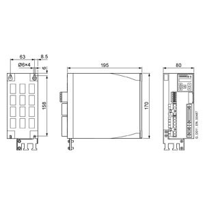 200V SINAMICS V90 Converter LI PROFINET FSC 0,75kW Invertitore di frequenza 6SL3210-5FB10-8UF0