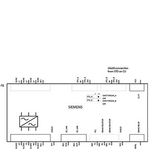 SINAMICS PM240-2 Inverter Converter di frequenza con modulo di potenza di 37 kW IP20 FSF 200 V