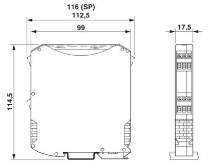 MACX MCR-T-UI-UP 2811394 Trasduttore di misurazione della temperatura per applicazioni industriali