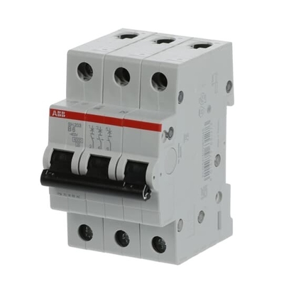 MCB SH203-B6 Interruttore in miniatura Frequenza nominale Hz 50 Numero di polo 3 6 A