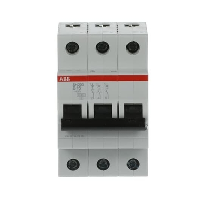 Capacità di rottura 3P B 16 A MCB SH203-B16 Miniatur circuit breaker Corrente nominale 16A