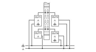 Modulo digitale ad alta corrente di uscita IB IL 24 DO8/HD-PAC 2700172 per il controllo industriale