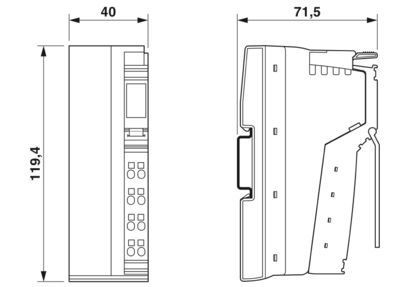 2693020 IB IL 24 PWR IN/R/L-0.8A-PAC Modulo di alimentazione per sistemi di automazione industriale