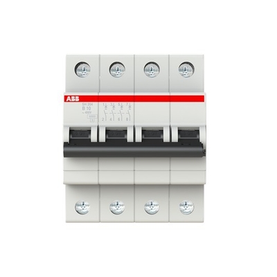 BCD Curva B MCB SH204-B10 Interruttore in miniatura 4P B Corrente nominale 10A