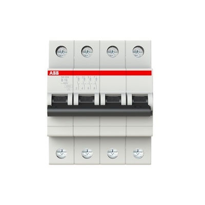 MCB SH204-B16 Interruttore di circuito in miniatura 4P 16A Frequenza nominale 50Hz Facile installazione