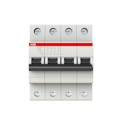 25A BCD Curve MCB SH204-B25 Miniatur circuit breaker 4P con prestazioni durature