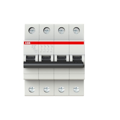 4P MCB SH204-B32 Interruttore in miniatura Numero di polo 4 Frequenza nominale Hz 50 32 A