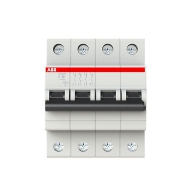 MCB SH204-B40 Interruttore di circuito in miniatura 4P B Frequenza nominale Hz 50 40A Corrente nominale