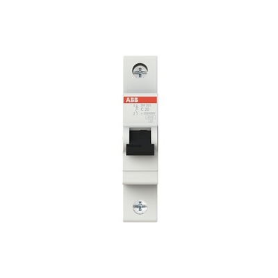 1P C 20 A MCB SH201-C20 Interruttore in miniatura BCD Curva C 1P Capacità di rottura 1P