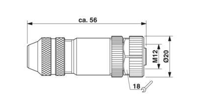 SACC-M12FSB-5CON-PG9 SH AU Data Connector 1507777 e durevole per esigenze industriali