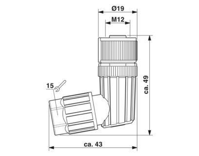 SACC-M12FR-5PL 1424690 connettore La soluzione definitiva per la connettività industriale