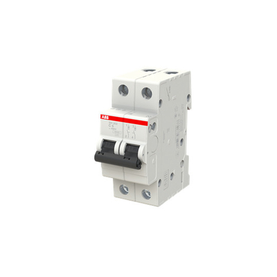 2P MCB SH202-C6 Interruttore di circuito in miniatura Voltaggio nominale 220 C 6 Numero di poli