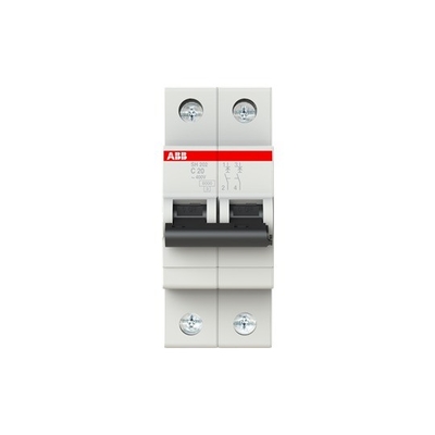 MCB SH202-C20 Interruttore in miniatura 2P 20A per prestazioni elettriche stabili