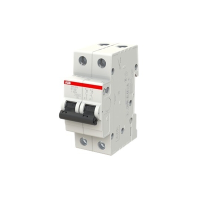 50A Corrente nominale MCB SH202-C50 Interruttore di circuito in miniatura 2P Frequenza nominale 50 Hz