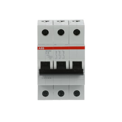 MCB SH203-C6 Interruttore in miniatura 3P 6A C Corrente nominale 6A MCB