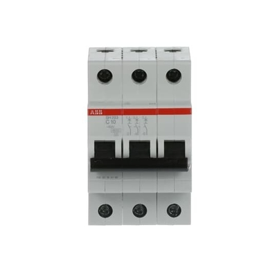 MCB SH203-C10 Interruttore in miniatura Numero di polo 3 Frequenza nominale Hz 50 C 10 A