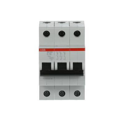 MCB SH203-C10 Interruttore in miniatura Numero di polo 3 Frequenza nominale Hz 50 C 10 A