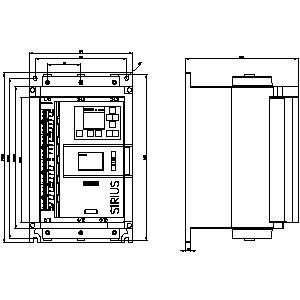 3RW5524-1HA14 SIRIUS Soft Starter Dimensioni 2 terminali a vite per applicazioni industriali