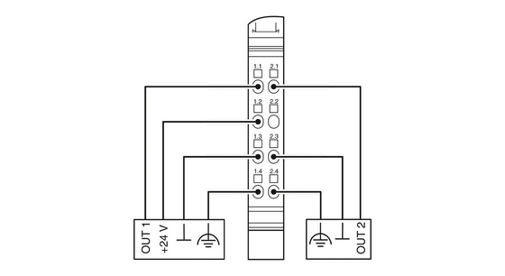 IP20 Livello di protezione 2861263 IB IL 24 DO 2-2A-PAC Phoenix Contact Digital Module