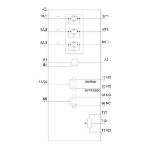 Termini a vite Soft Starter 3RW5244-6TC14 di Siemens con uscita termistor