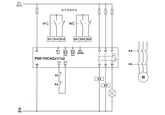 22.5*112*114.5mm PSR-SPP-24UC/THC4/2X1/1X2 Relai di sicurezza e teoria del relè di tensione