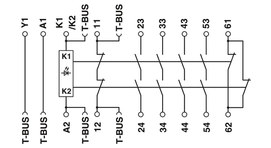 PSR-SCP-24DC/URM4/4X1/2X2/B Modulo di estensione PROTECTIVO con relè teorico di tensione