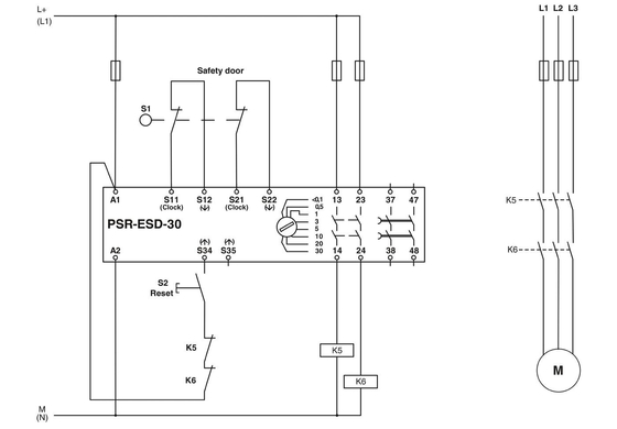 Relai di sicurezza di contatto Phoenix 2981800 PSR-SCP-24DC/ESD/4X1/30 per spegnimento di sicurezza