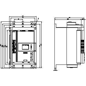 3RW5117-1XC14 SIRIUS Soft Starter Dimensione 2 con terminali a vite e uscita analogica