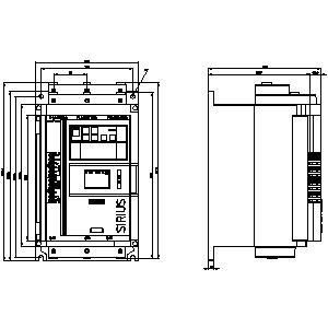 3RW5114-1XC14-0S Soft Starter Dimensione 2 Uscita analogica con terminali a vite standard HMI