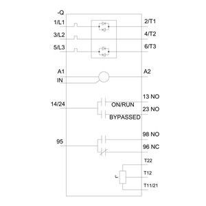 SIRIUS Dimensioni di avvio morbido S12 terminali di tipo vite Uscita termistor 3RW5075-6TB04