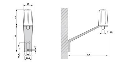 2702273 Phoenix Contact Automation Ricambi Antenna TC ANT MOBILE WALL 5M