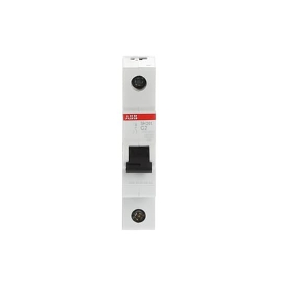 Frequenza nominale 50Hz MCB SH201-C2 Miniatura interruttore di circuito 1P Numero di polo 2A