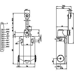 3SE5162-0CH60-1AJ0 Interruttore di posizione della leva per la rotazione di parti metalliche XL per l'automazione industriale