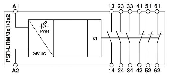 PSR-SPP-24UC/URM/3X1/3X2 con dimensione e progettazione di 22,5*114,5*99 mm