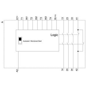 3SK1 Unità di base uscite di relè standard terminale a molla 3SK1111-2AB30 relè di sicurezza