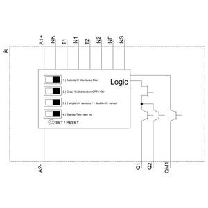 3SK1112-1BB40 Relais di sicurezza 3SK1 Unità di base con terminale a vite e uscite semiconduttore