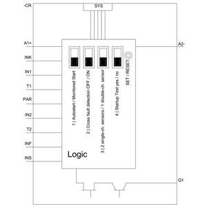 3SK1120-1AB40 Relais di sicurezza 3SK1 Terminale a vite dell'unità di base 24V DC 3 Circuiti abilitanti