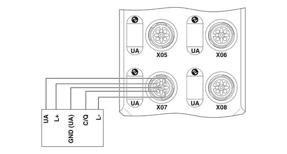 IP65/67 Livello di protezione AXL E EIP IOL8 DI4 M12 6P Modulo di comunicazione per industria