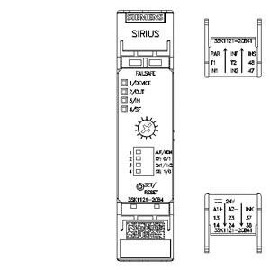 3SK1 Unità di base Advanced Relay Output Terminal a molla 3SK1121-2CB41 Relay di sicurezza