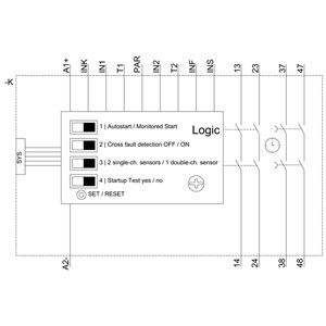 3SK1 Unità di base Advanced Relay Output Terminal a molla 3SK1121-2CB41 Relay di sicurezza