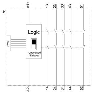 PLC 3SK1211-2BB40 Relais di sicurezza 3SK1 4RO Estensione di uscita terminale carico a molla DC 24V