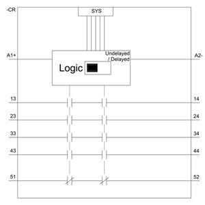 PLC 3SK1211-2BB40 Relais di sicurezza 3SK1 4RO Estensione di uscita terminale carico a molla DC 24V